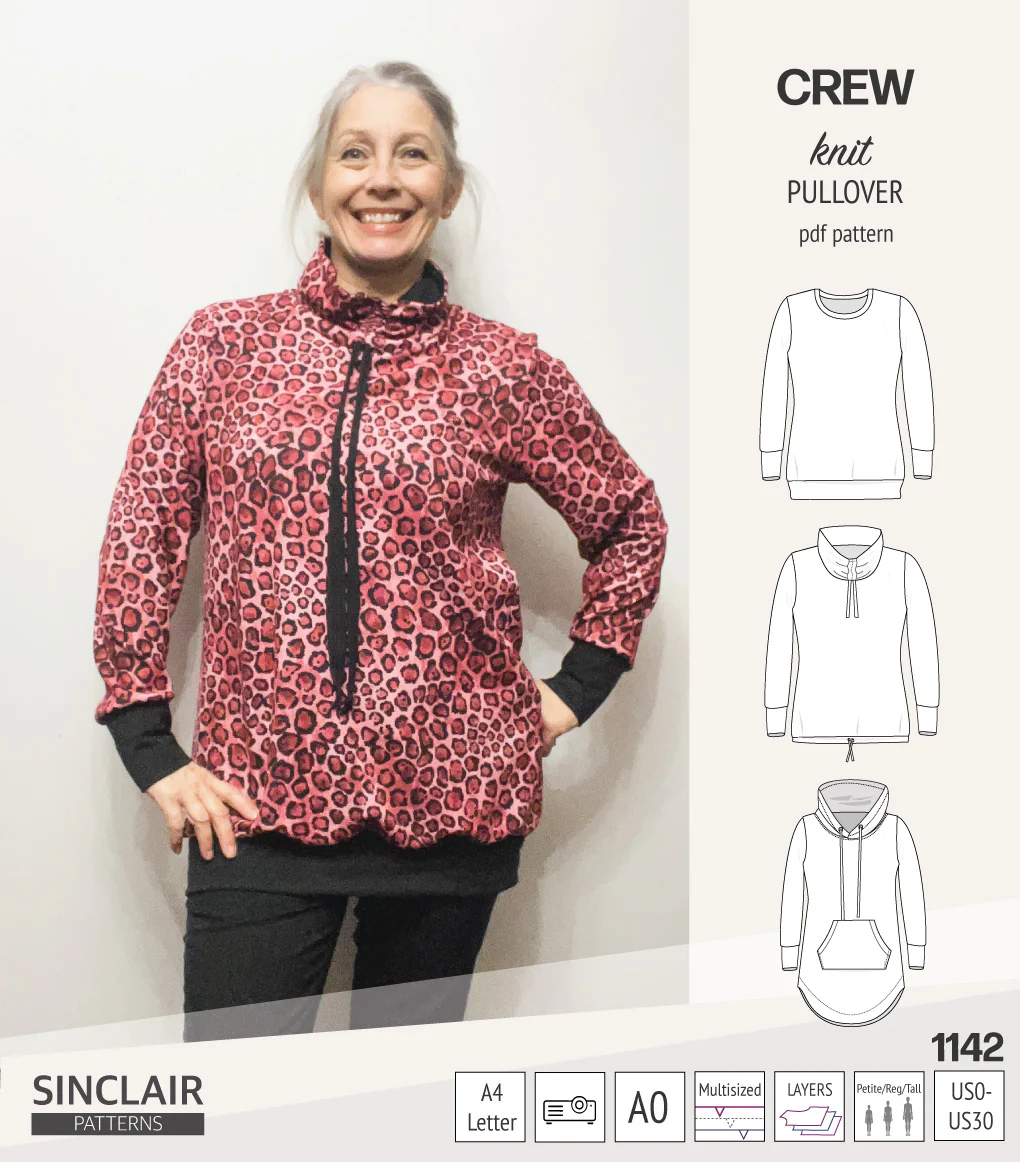 Crew pullover and hoodie (PDF sewing pattern) - Image 37