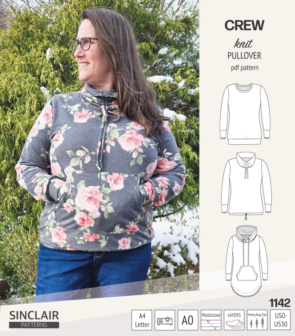 Crew pullover and hoodie (PDF sewing pattern) - Image 38
