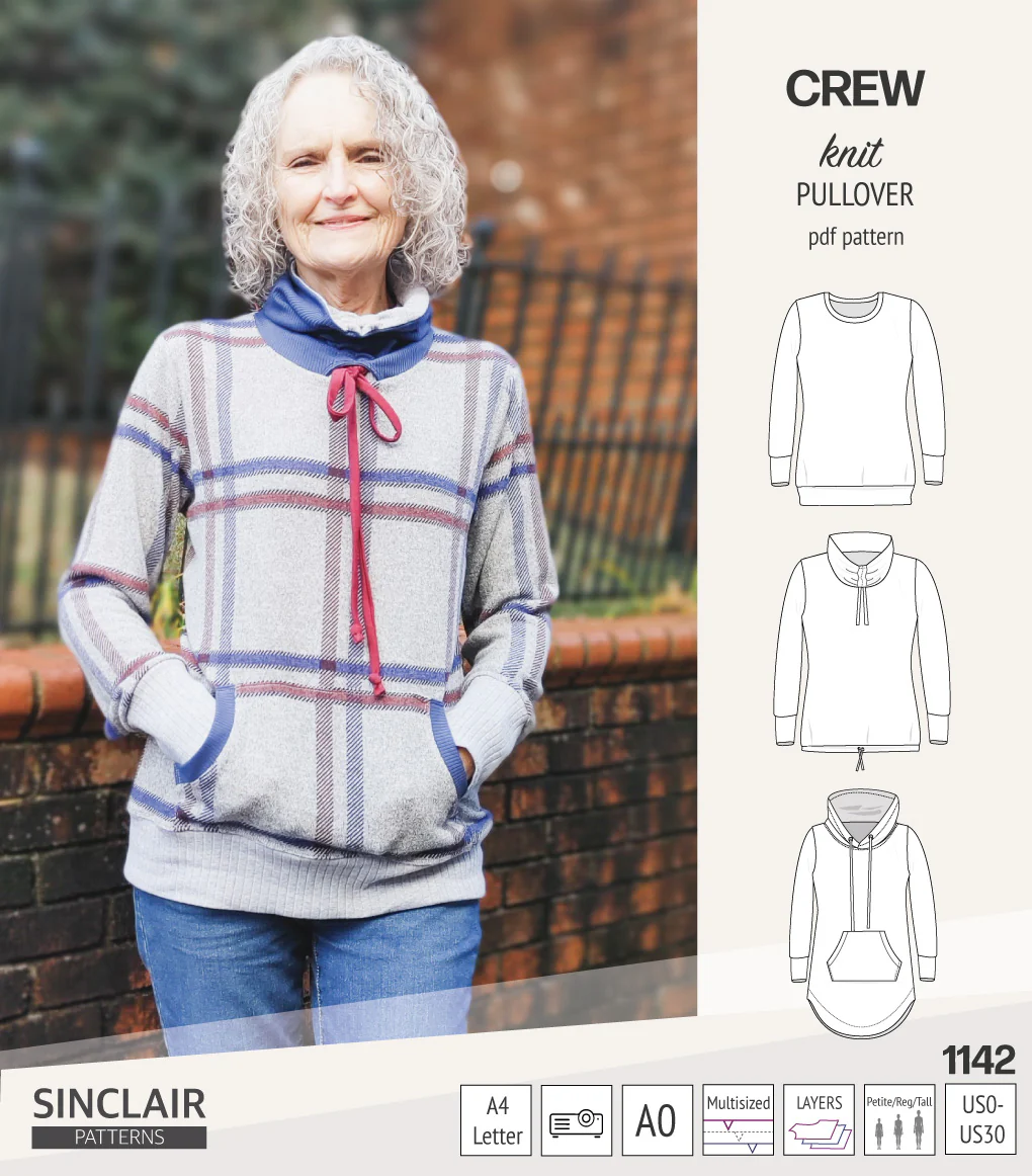 Crew pullover and hoodie (PDF sewing pattern) - Image 39