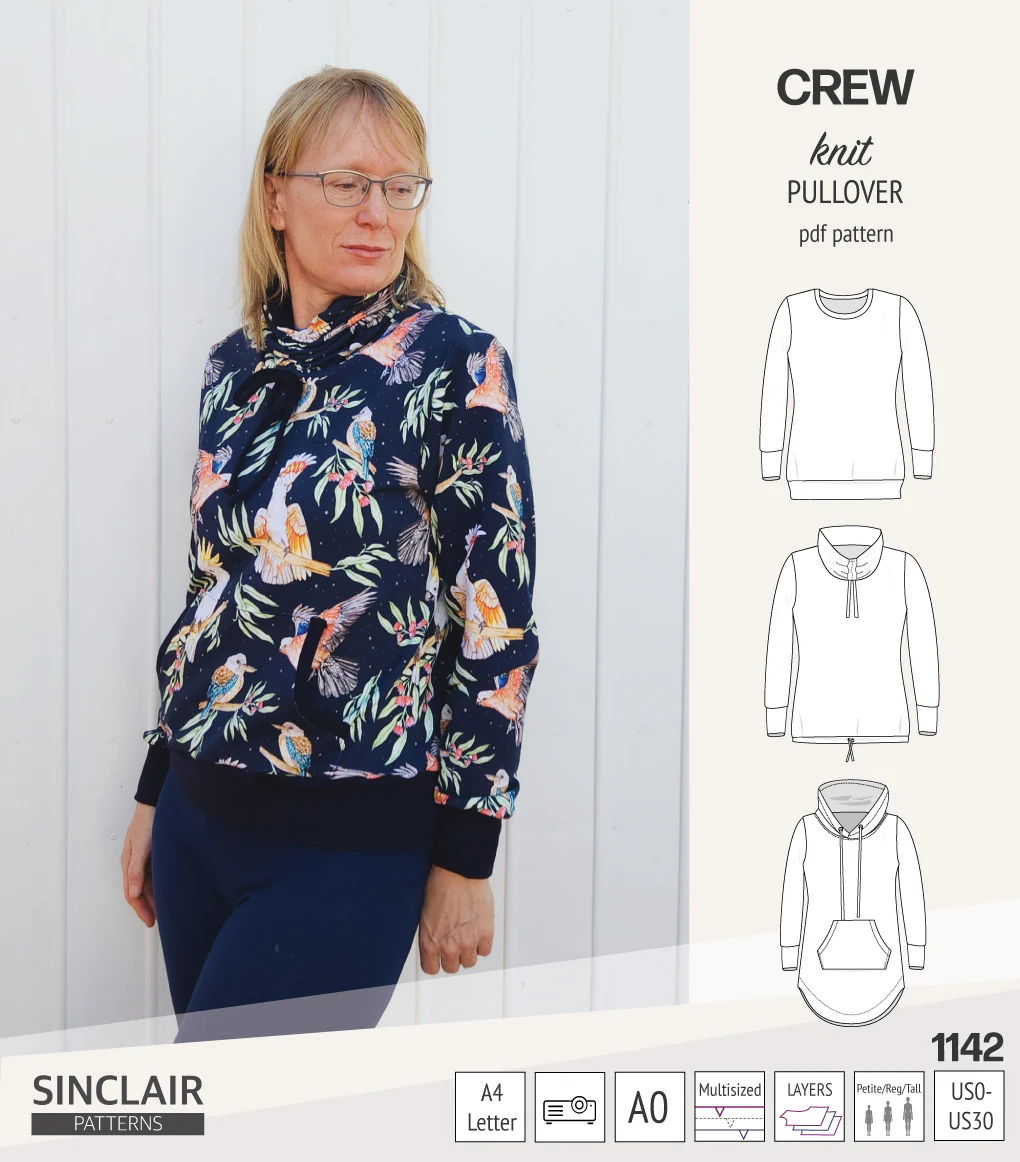 Crew pullover and hoodie (PDF sewing pattern) - Image 40