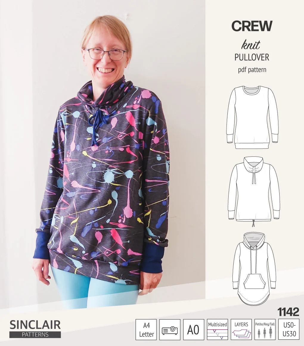 Crew pullover and hoodie (PDF sewing pattern) - Image 41