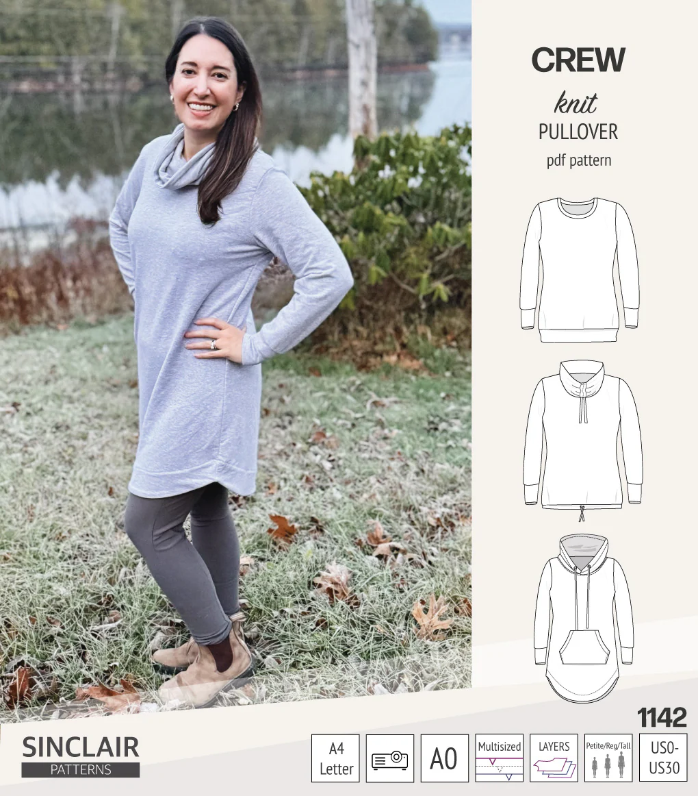 Crew pullover and hoodie (PDF sewing pattern) - Image 42