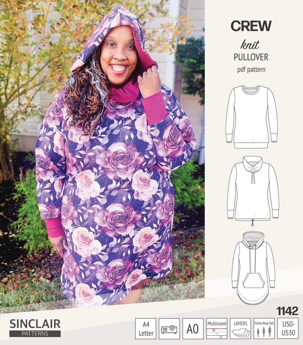 Crew pullover and hoodie (PDF sewing pattern) - Image 49