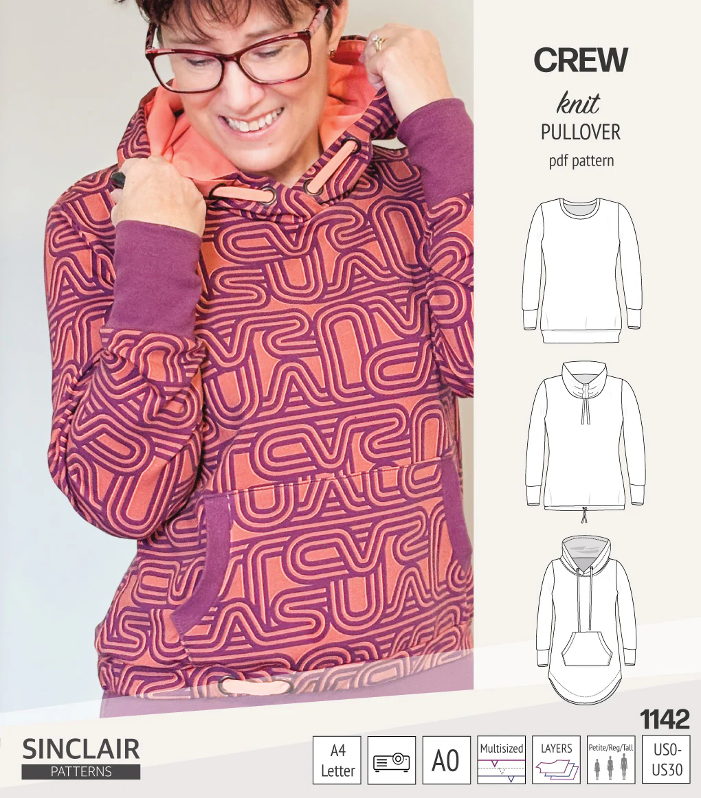 Crew pullover and hoodie (PDF sewing pattern) - Image 5