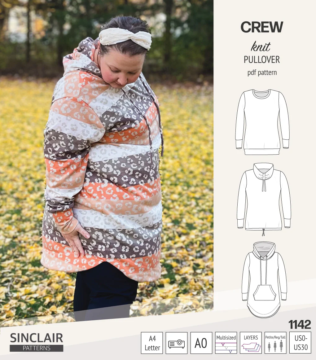 Crew pullover and hoodie (PDF sewing pattern) - Image 51