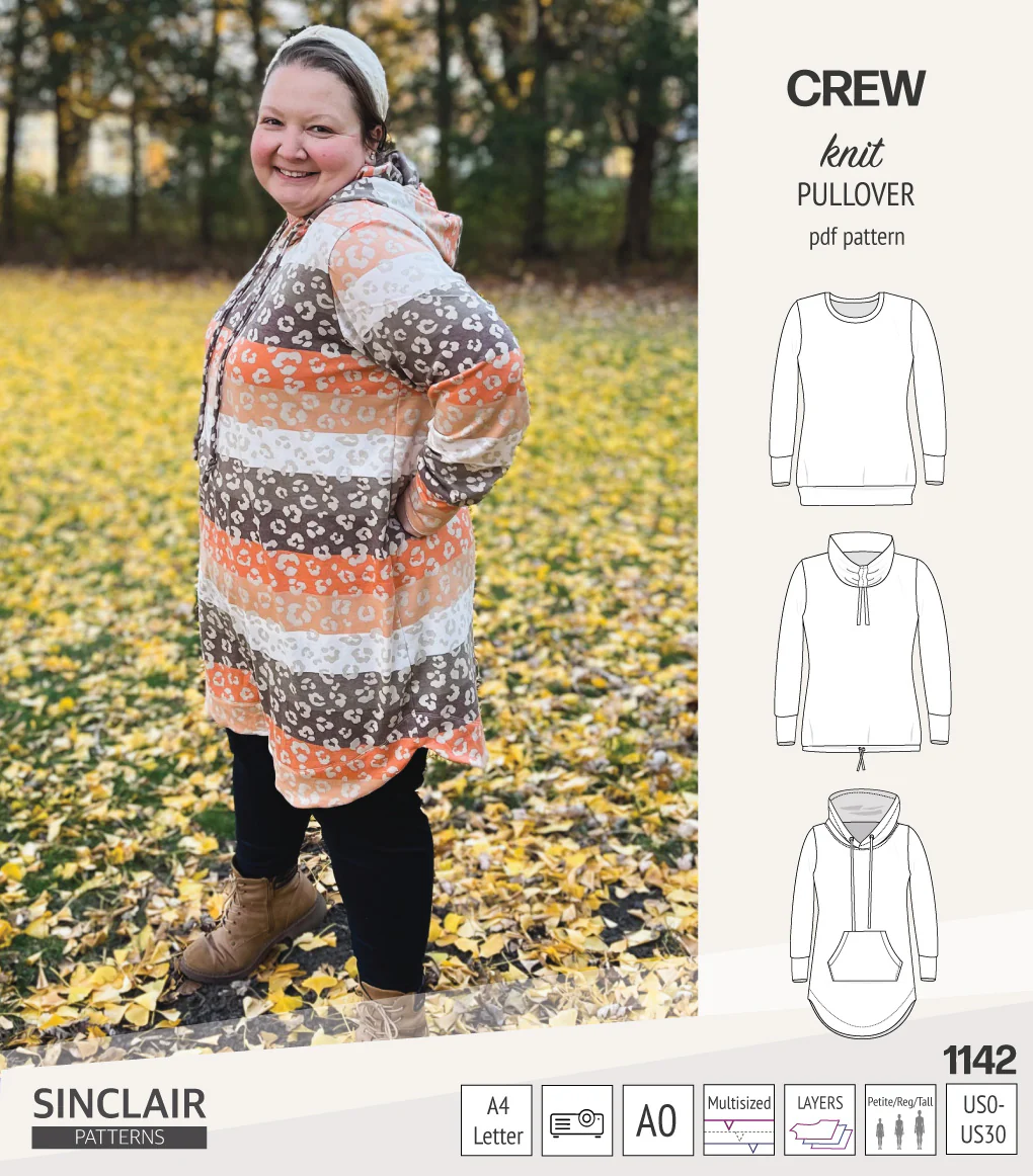 Crew pullover and hoodie (PDF sewing pattern) - Image 52