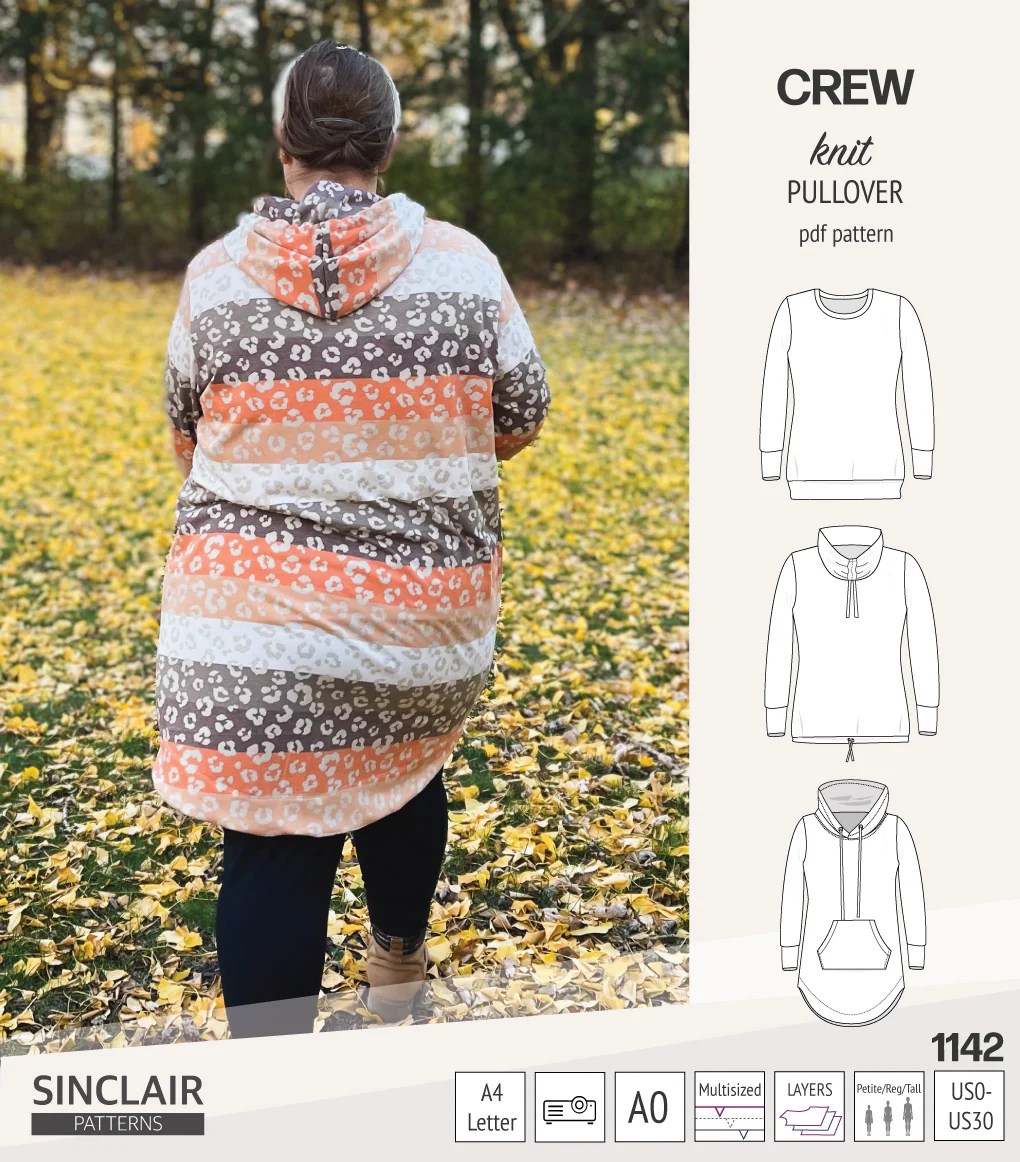 Crew pullover and hoodie (PDF sewing pattern) - Image 53