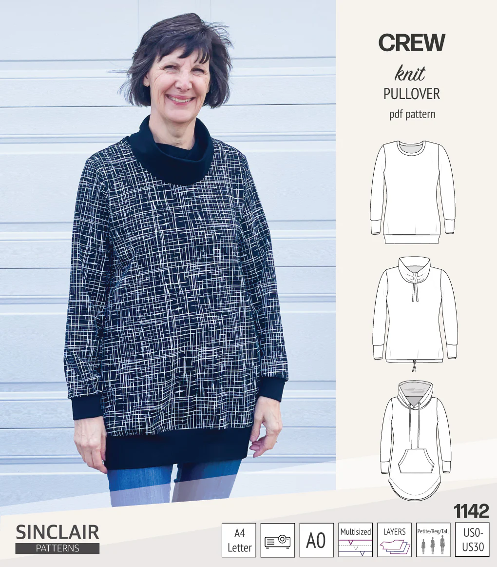 Crew pullover and hoodie (PDF sewing pattern) - Image 54