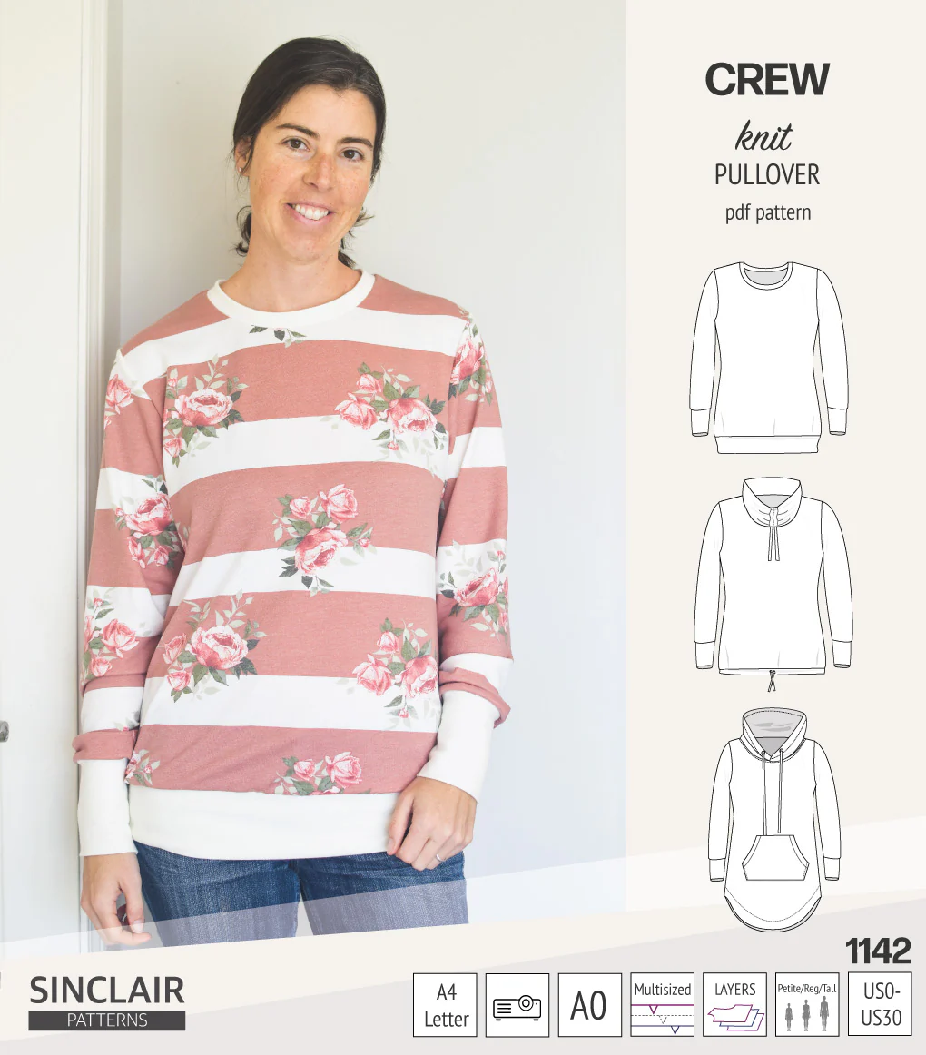 Crew pullover and hoodie (PDF sewing pattern) - Image 56