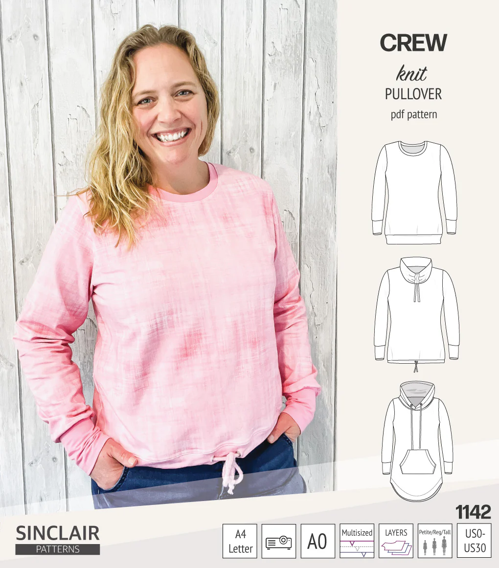 Crew pullover and hoodie (PDF sewing pattern) - Image 57