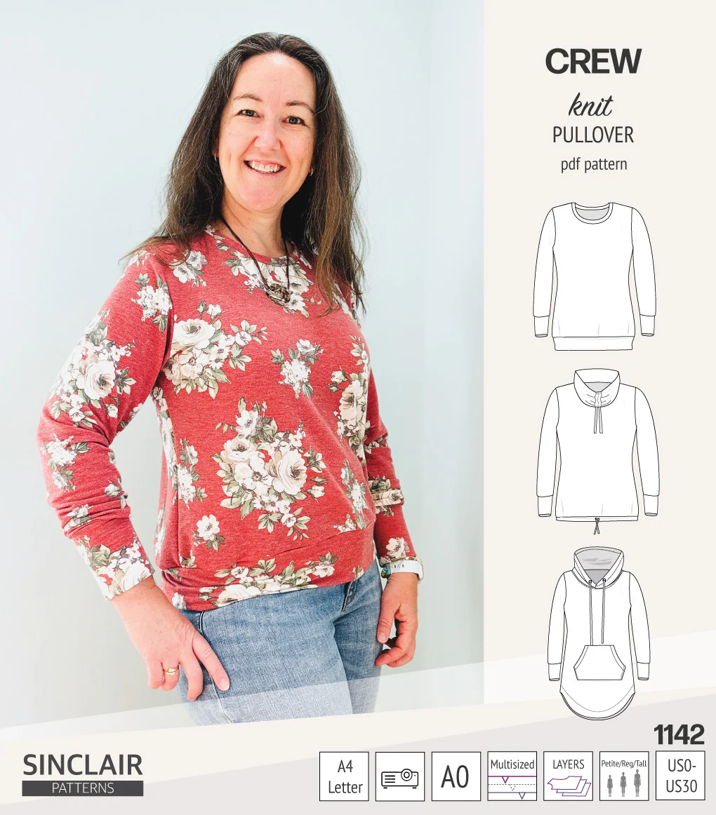 Crew pullover and hoodie (PDF sewing pattern) - Image 58