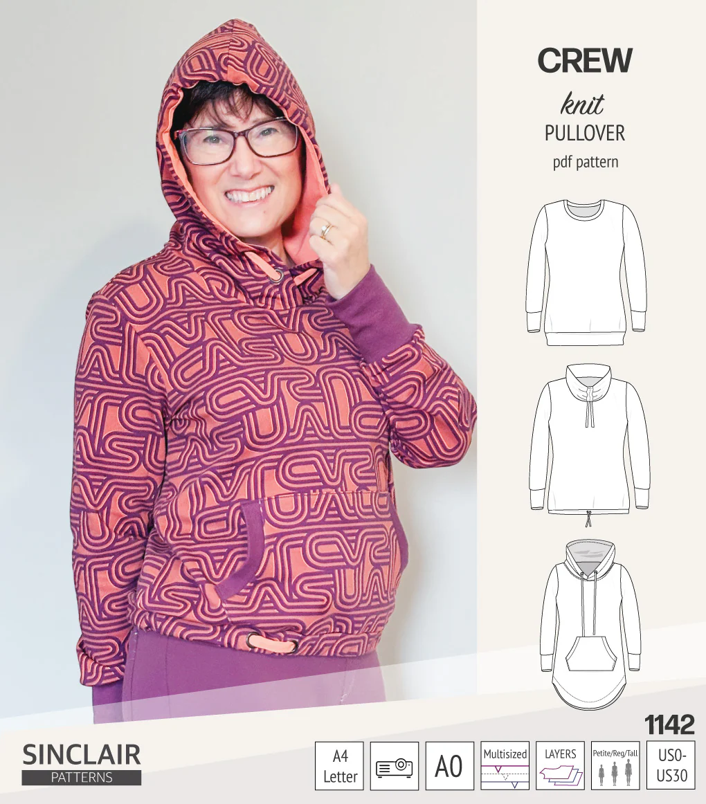 Crew pullover and hoodie (PDF sewing pattern) - Image 6