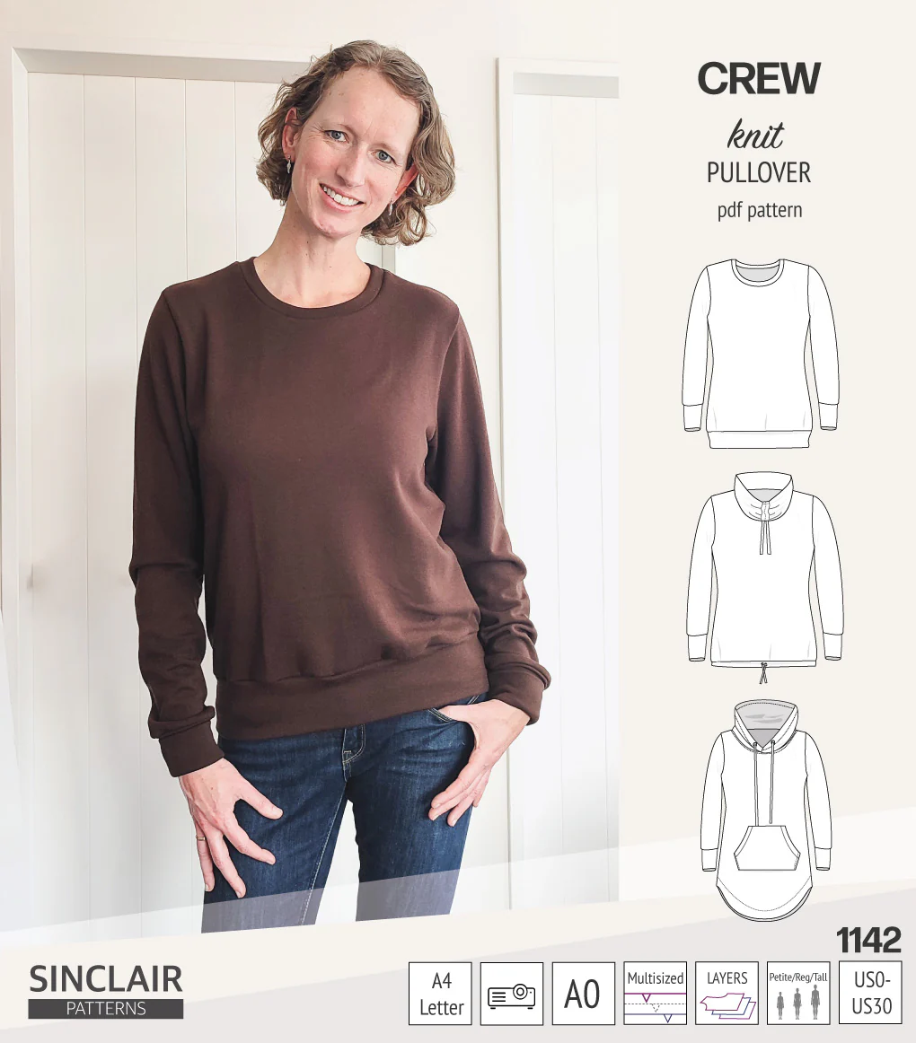 Crew pullover and hoodie (PDF sewing pattern) - Image 61