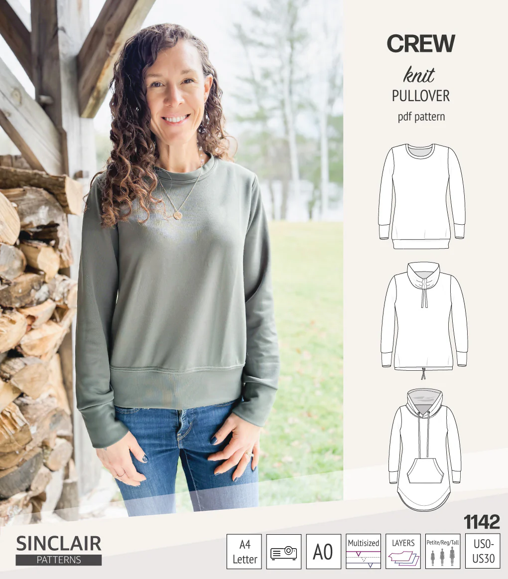 Crew pullover and hoodie (PDF sewing pattern) - Image 62