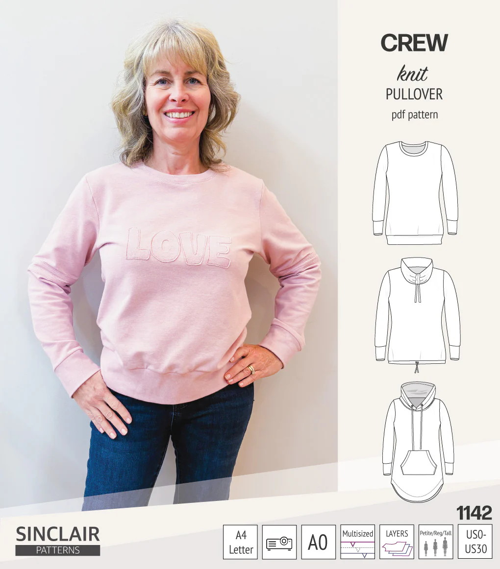 Crew pullover and hoodie (PDF sewing pattern) - Image 63