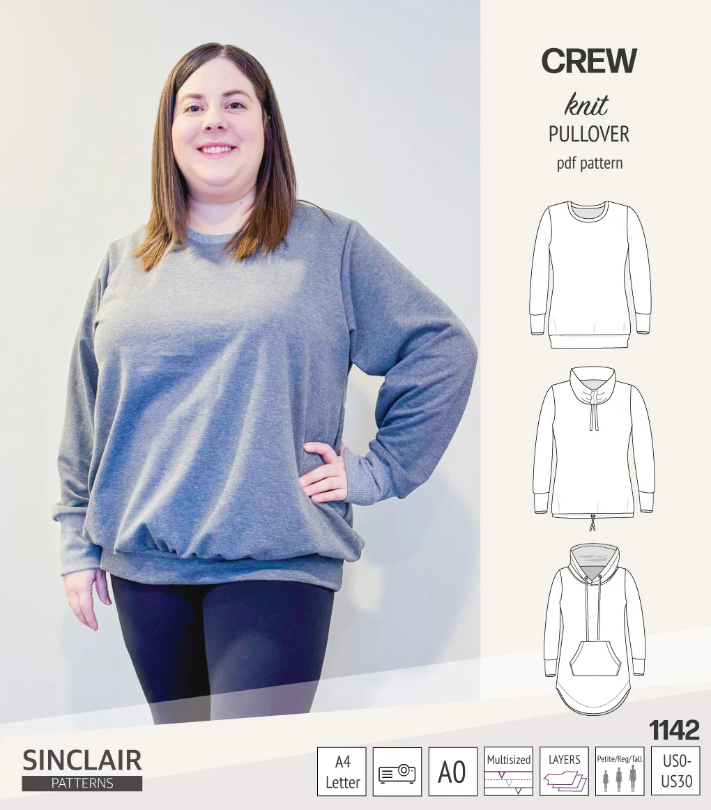 Crew pullover and hoodie (PDF sewing pattern) - Image 66