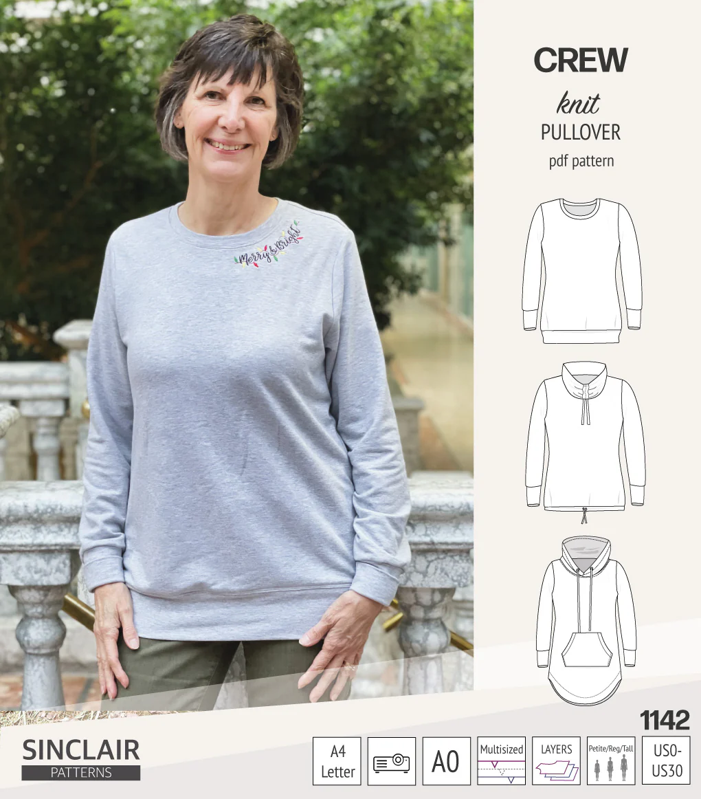 Crew pullover and hoodie (PDF sewing pattern) - Image 67