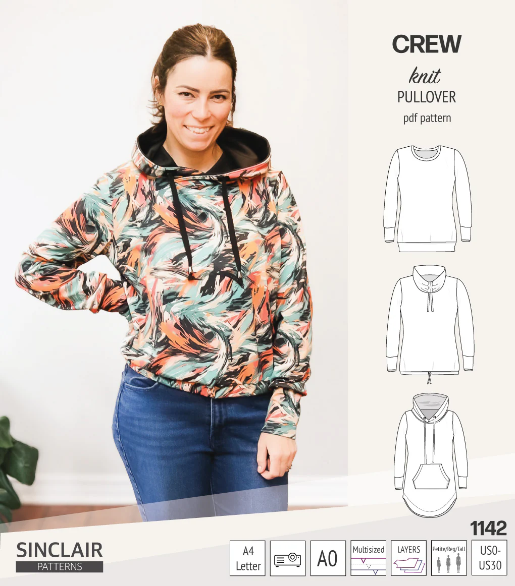 Crew pullover and hoodie (PDF sewing pattern) - Image 68