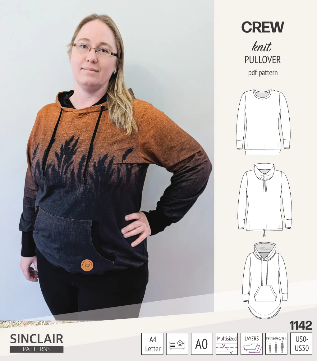 Crew pullover and hoodie (PDF sewing pattern) - Image 69