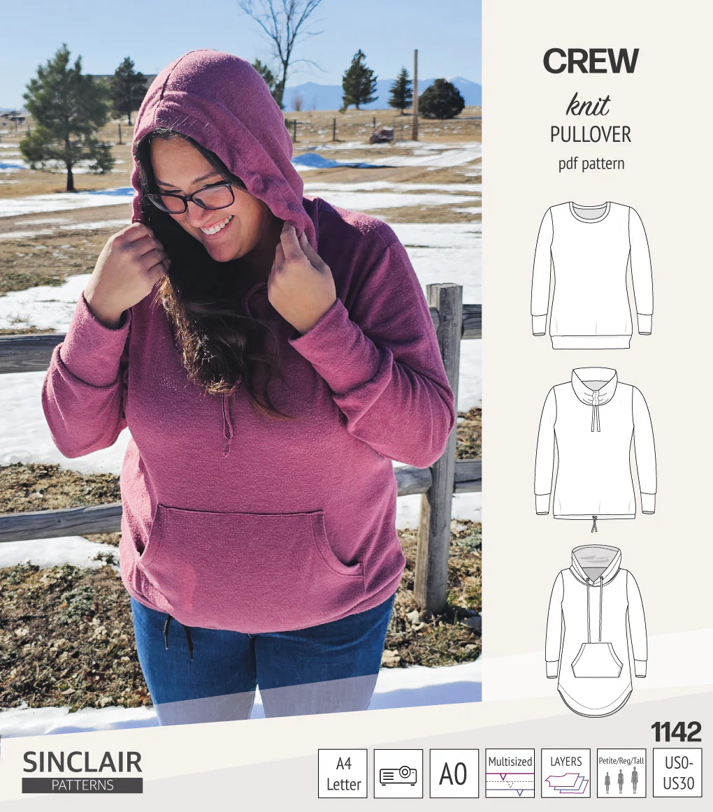 Crew pullover and hoodie (PDF sewing pattern) - Image 70