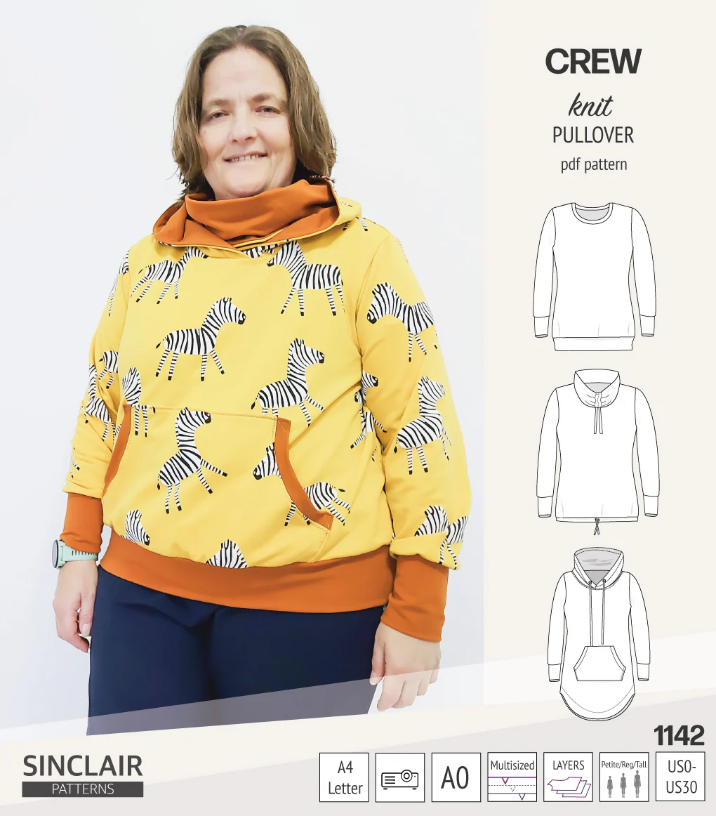 Crew pullover and hoodie (PDF sewing pattern) - Image 73
