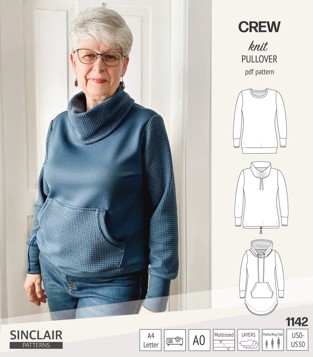 Crew pullover and hoodie (PDF sewing pattern) - Image 74