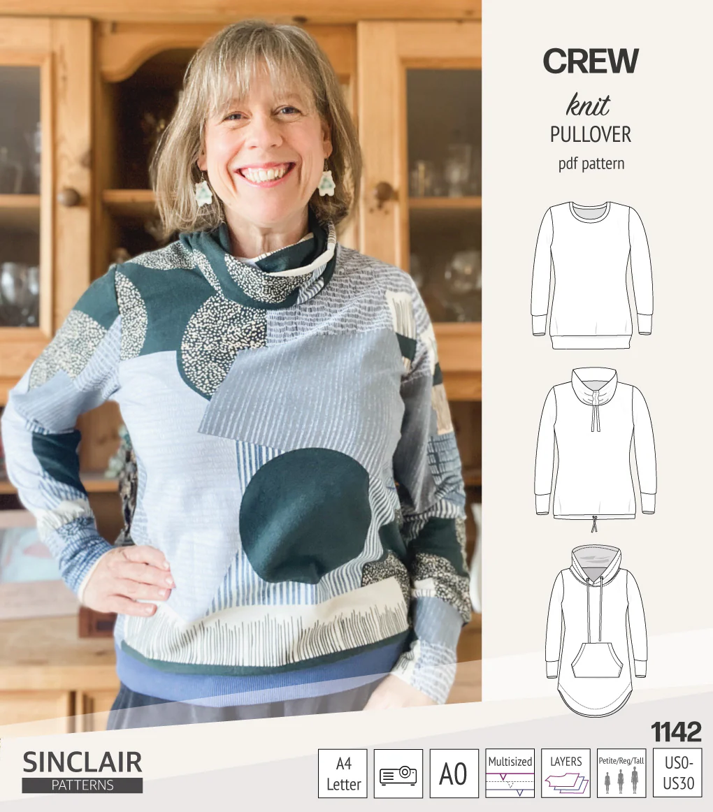 Crew pullover and hoodie (PDF sewing pattern) - Image 78