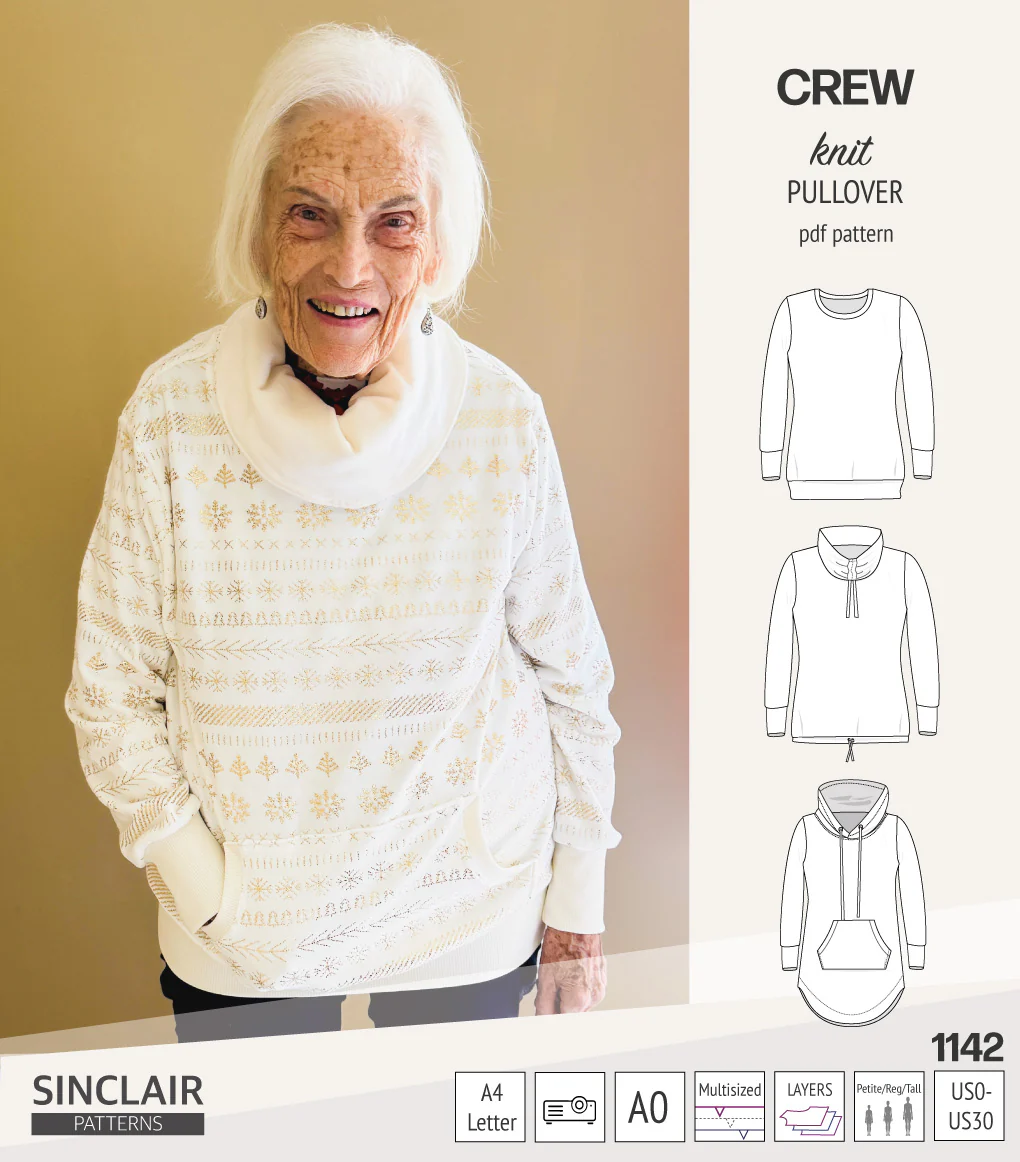 Crew pullover and hoodie (PDF sewing pattern) - Image 81