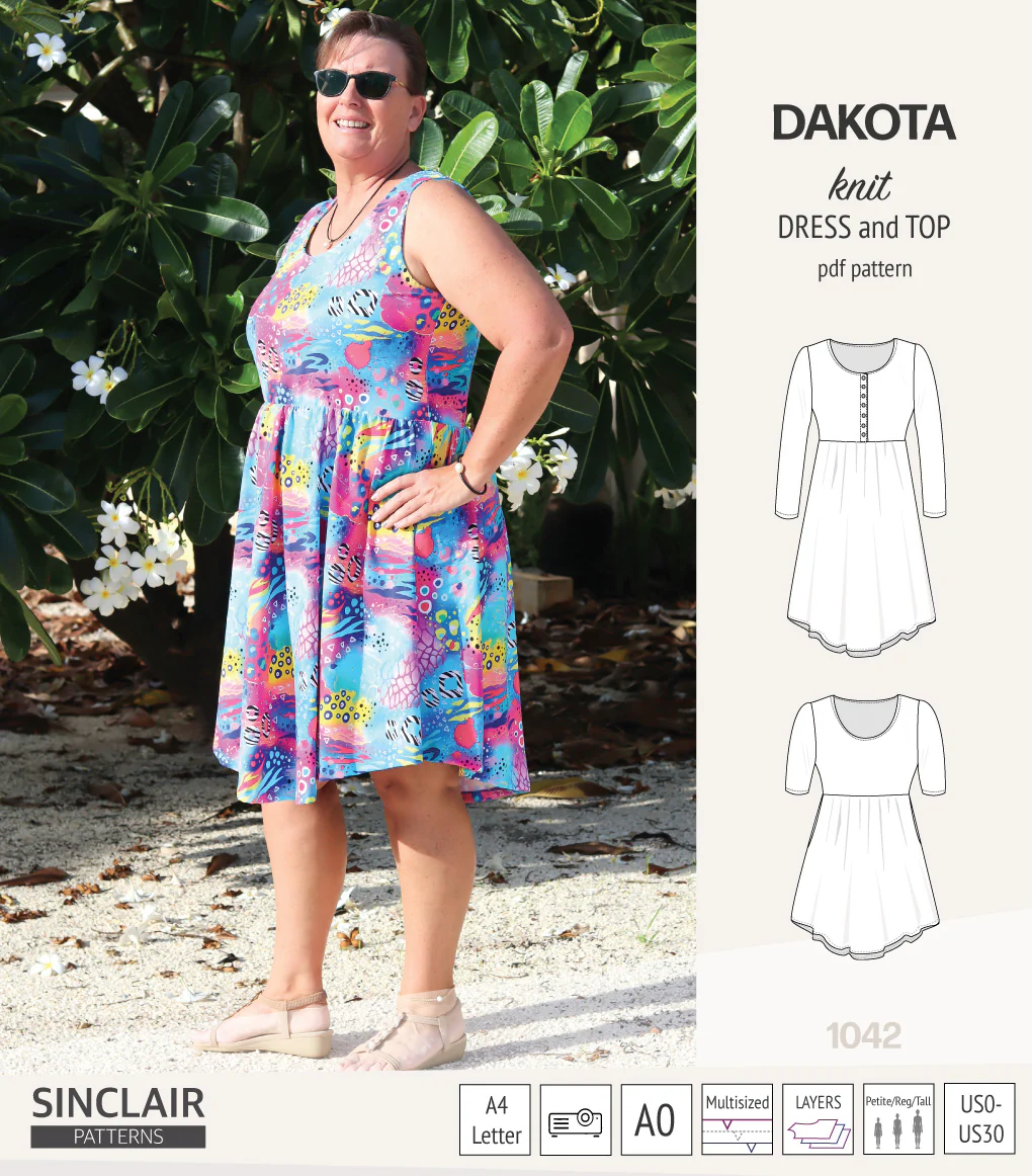 Dakota knit tunic or dress with a peplum and a placket (PDF) (2025 Update) - Image 11