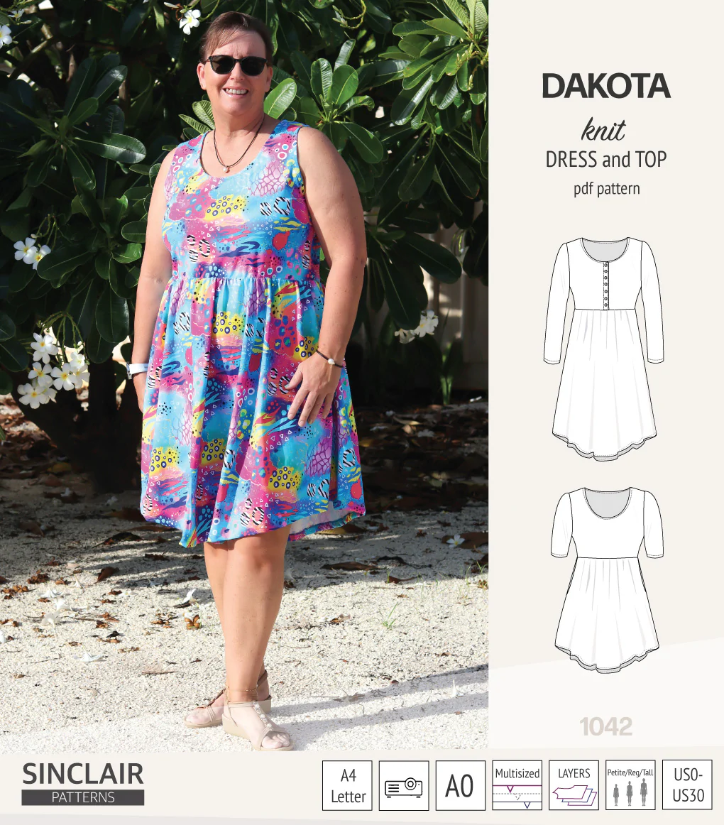 Dakota knit tunic or dress with a peplum and a placket (PDF) (2025 Update) - Image 13