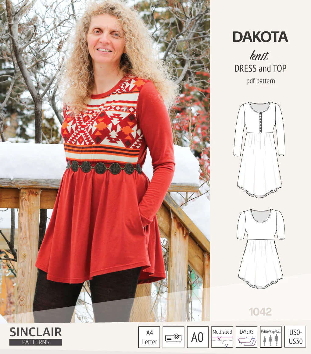 Dakota knit tunic or dress with a peplum and a placket (PDF) (2025 Update) - Image 14