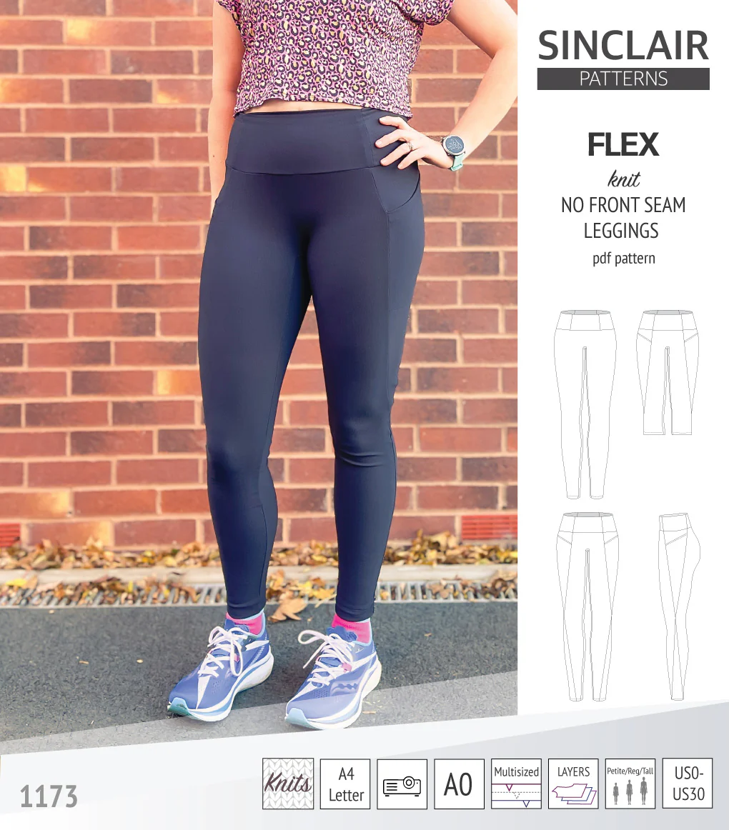 Flex no front seam leggings with colorblocking (PDF) - Image 12