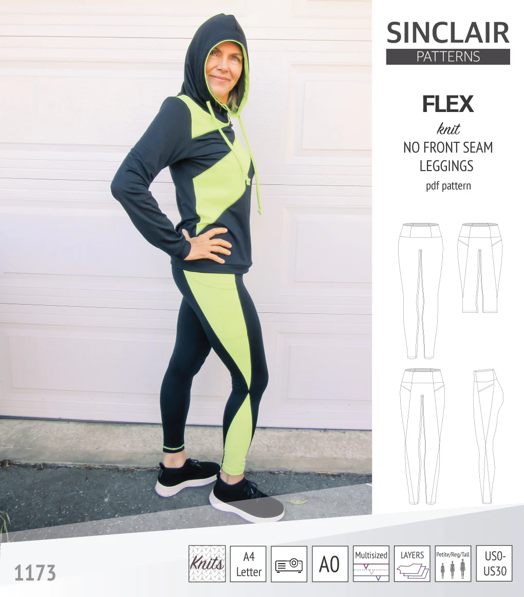 Flex no front seam leggings with colorblocking (PDF) - Image 13
