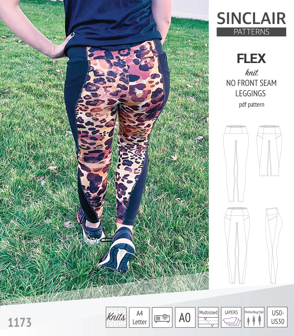 Flex no front seam leggings with colorblocking (PDF) - Image 15