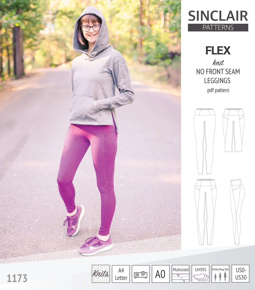 Flex no front seam leggings with colorblocking (PDF) - Image 18