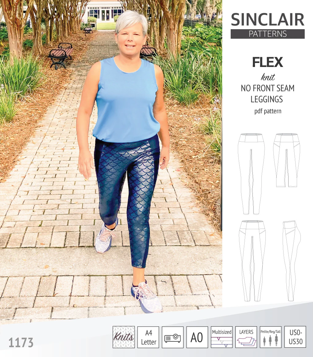 Flex no front seam leggings with colorblocking (PDF) - Image 39