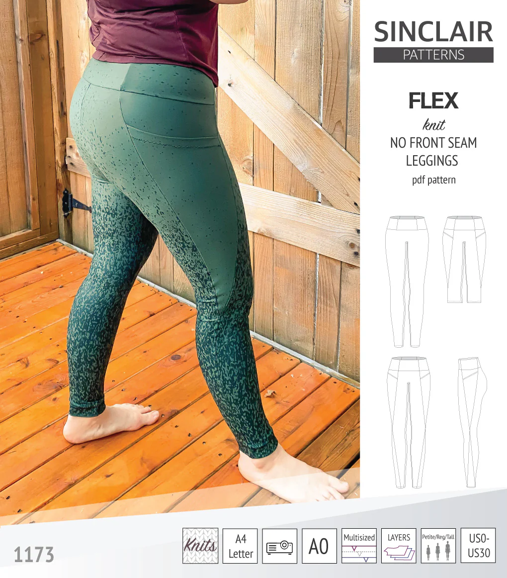 Flex no front seam leggings with colorblocking (PDF) - Image 40