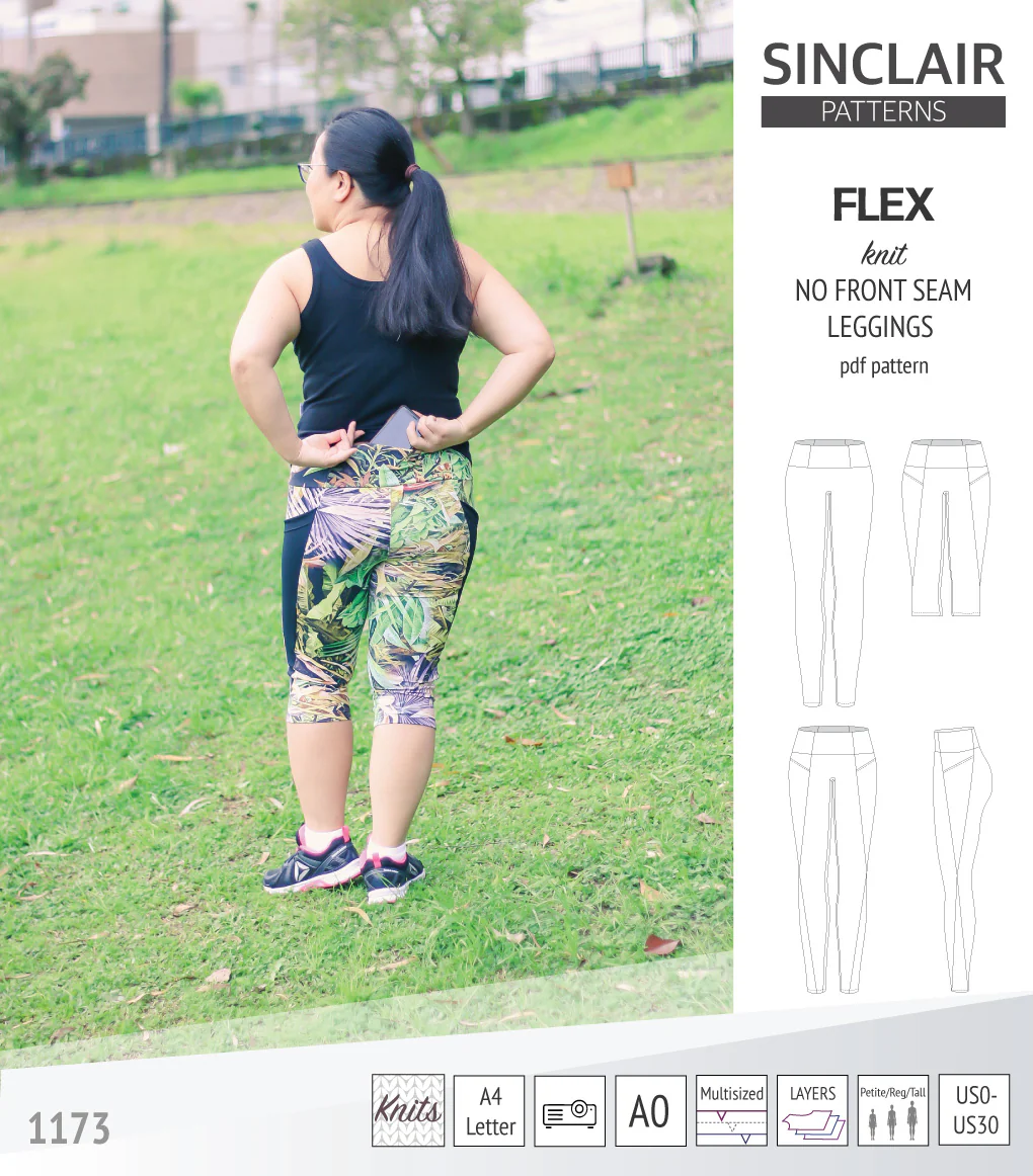 Flex no front seam leggings with colorblocking (PDF) - Image 43