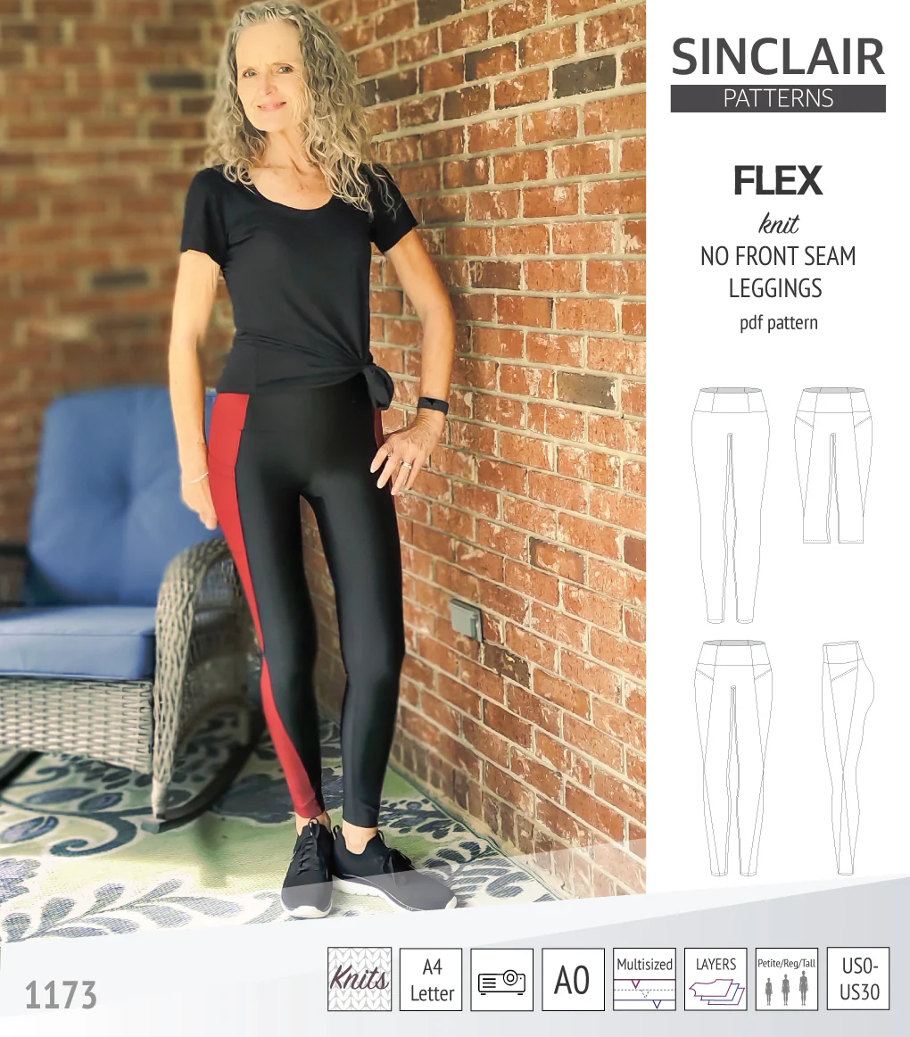 Flex no front seam leggings with colorblocking (PDF) - Image 50