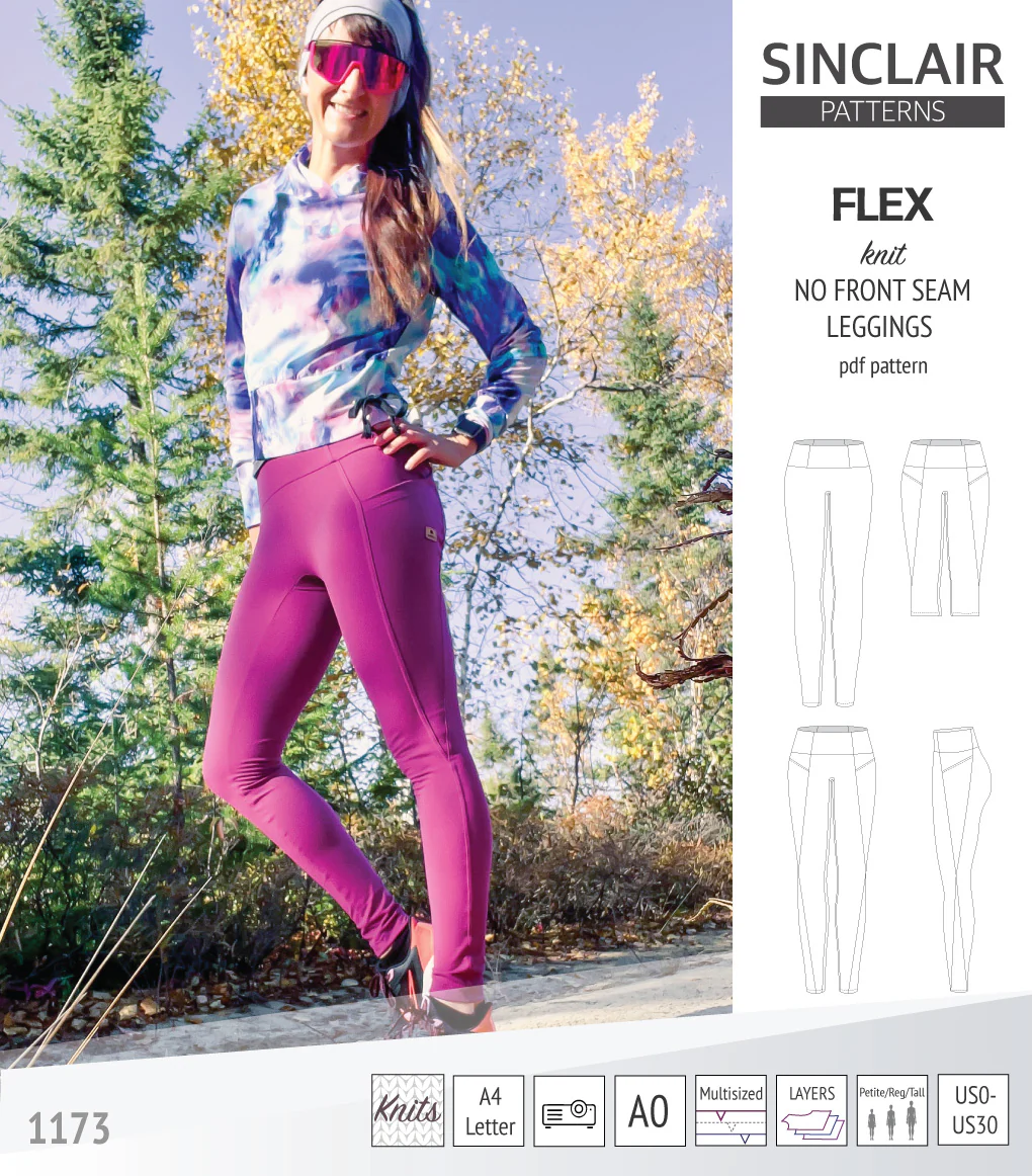 Flex no front seam leggings with colorblocking (PDF) - Image 52