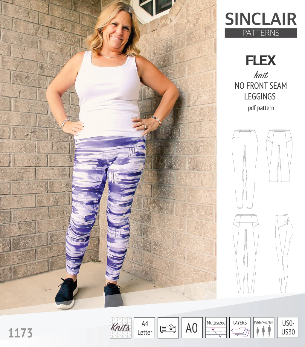 Flex no front seam leggings with colorblocking (PDF) - Image 53