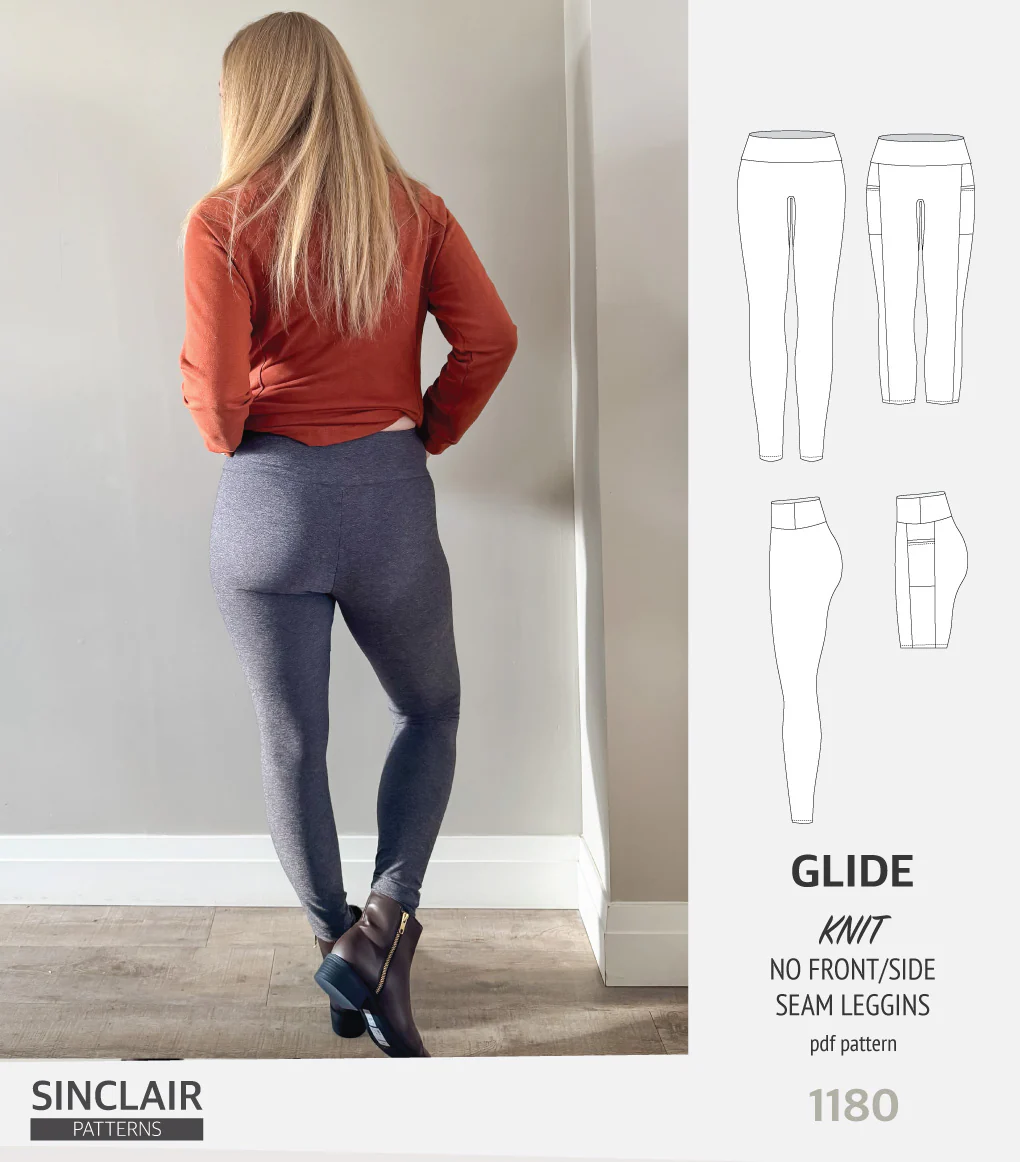Glide no front and no side seam leggings (PDF) - Image 14
