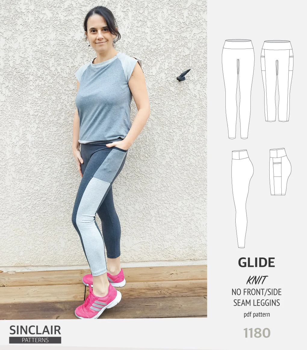Glide no front and no side seam leggings (PDF) - Image 15