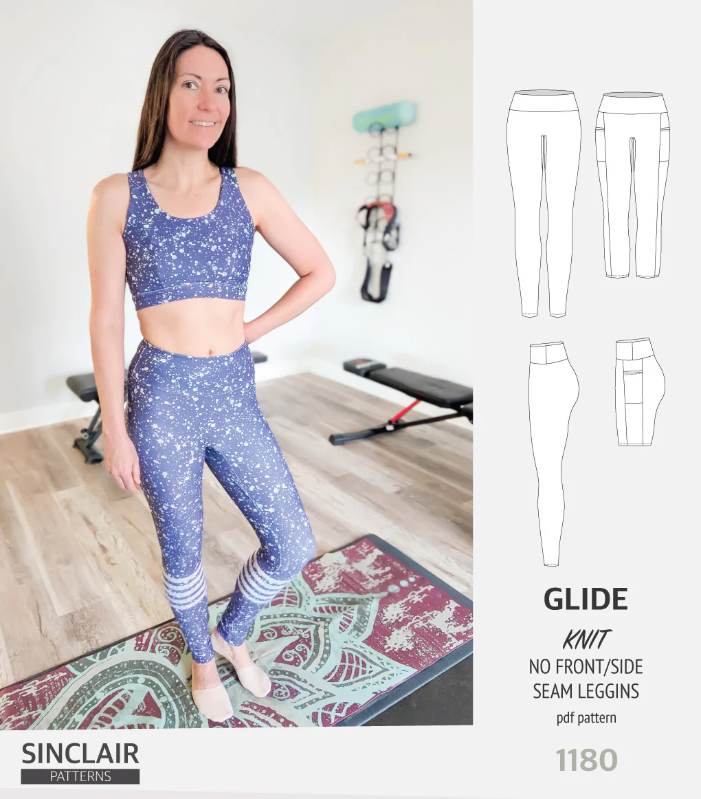Glide no front and no side seam leggings (PDF) - Image 4