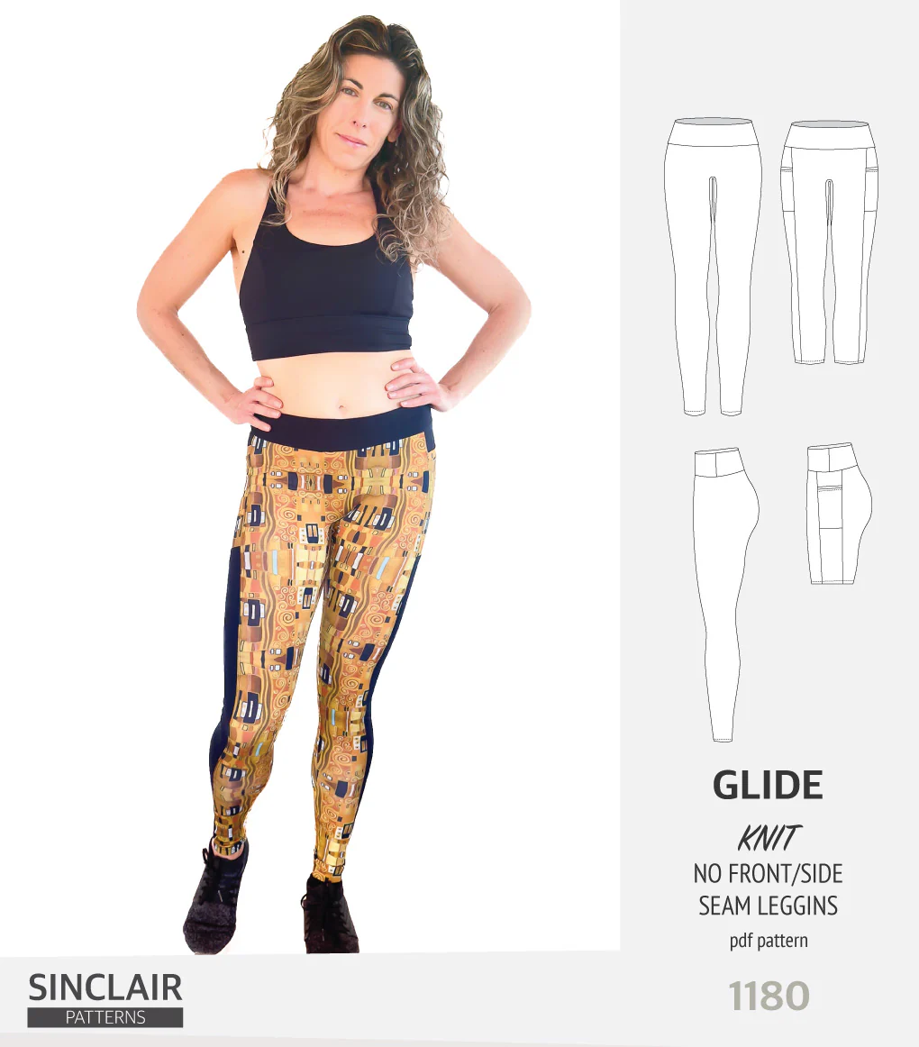 Glide no front and no side seam leggings (PDF) - Image 5