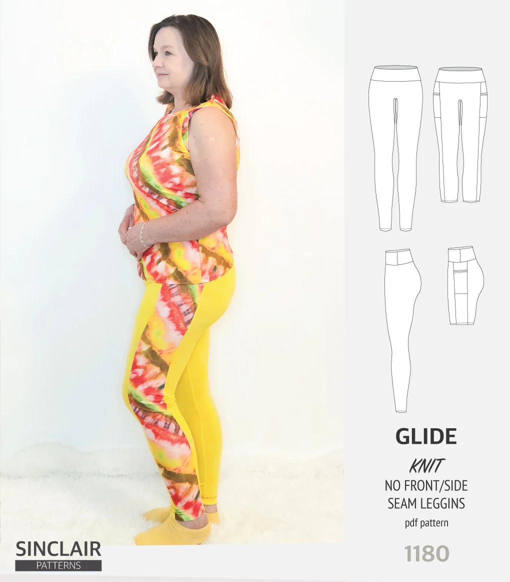 Glide no front and no side seam leggings (PDF) - Image 8