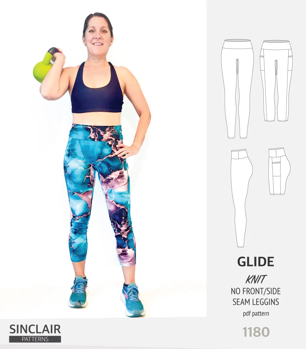 Glide no front and no side seam leggings (PDF) - Image 9