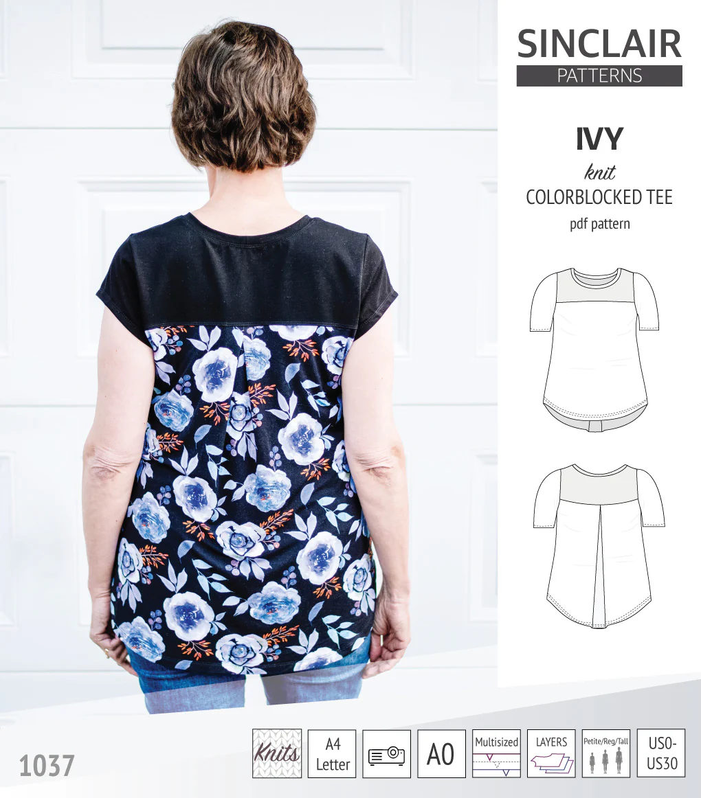Ivy knit colorblocked tee  (PDF) - Image 12