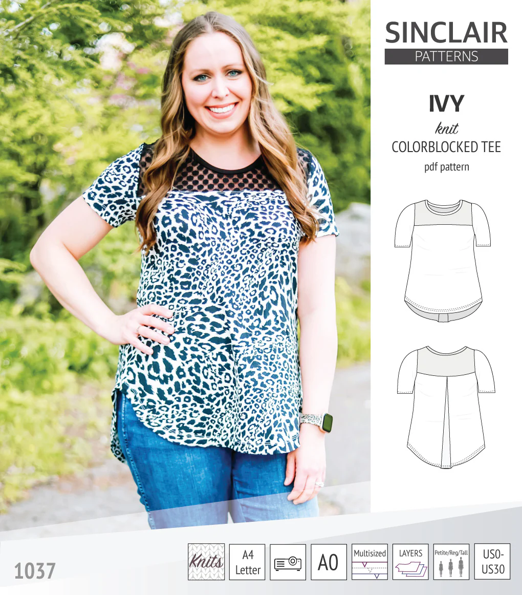 Ivy knit colorblocked tee  (PDF) - Image 14