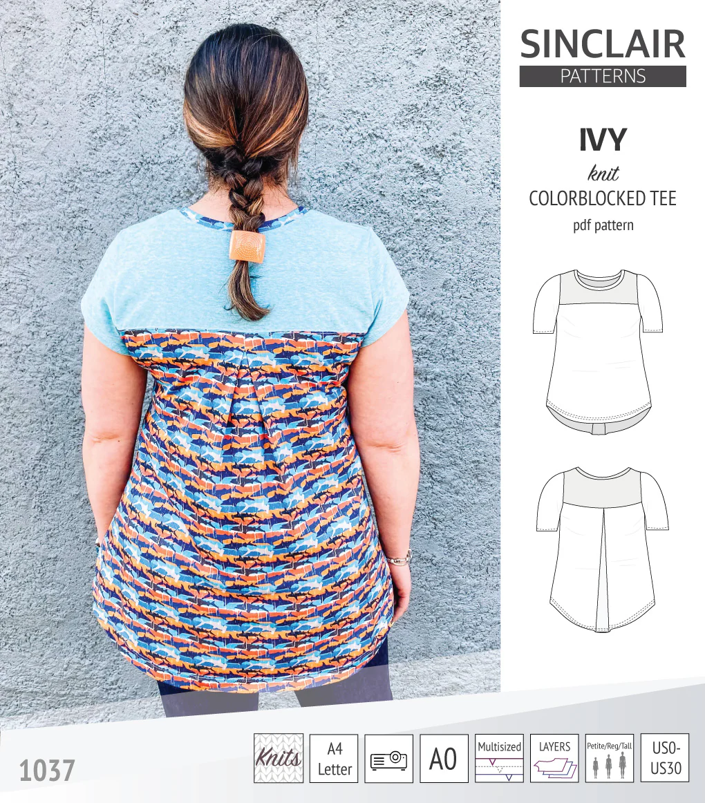 Ivy knit colorblocked tee  (PDF) - Image 17